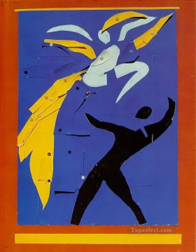 two boys singing Painting - Two Dancers Study for Rouge et Noir 1938 abstract fauvism Henri Matisse